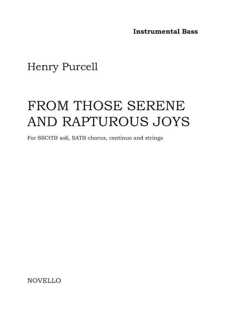 From Those Serene And Rapturous Joys